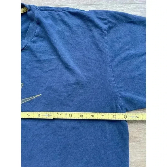 Vintage 90s Nike Streetwear Contrast Spellout Stitch Big Check T-Shirt Mens XXL - Picture 7 of 11